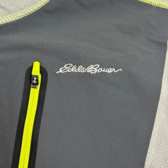 Eddie Bauer Mens Size‎ XLT Gray FLeece Half Zip Long Sleeve Sweater - Picture 3 of 6